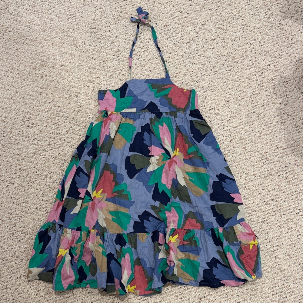 Gap Kids Floral Kids Dress - Size Medium 8/9 - Halter Neck